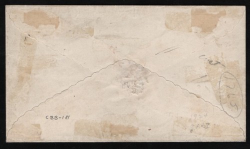 US Scott 26, red "New York & Harlem RR" cds on cover to Washington DC - Picture 2 of 2