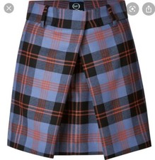 Alexander McQueen Mini Skirt Paddington Prince Galles Check Tartan Pleat IT40/S