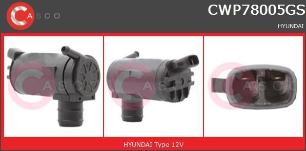Pompe lave-glace pour Hyundai Trajet 2.0 et 2.7 V6, pompe de rechange essuie-glace