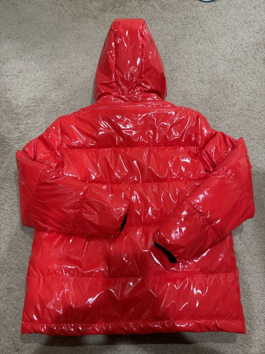 Men's Red Hooded Zip-Up Puffer Jacket (Small) Streetwear | eBay Men's Red Hooded Zip-Up Puffer Jacket (Small) Streetwear | eBay
