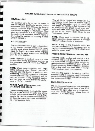 International Harvester 3388 3588 3788 Diesel Traktor Bediener Bedienungsanleitung - Bild 6 von 6