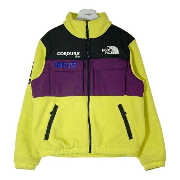 Veste polaire SUPREME x THE NORTH FACE NL718091 jaune/violet 18AW expédition S