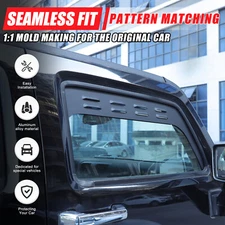 Alloy Front Window Air Ventilation Shutters Protect Trim For Hummer H3 2005-2009