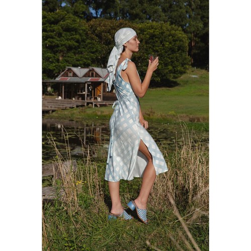 COR Clothes Frankie Midi Dress Picnic Plaid AUS 14 / US 10 ASO Maia Mitchell - Picture 2 of 12