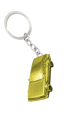 Ref60 De Lore Schlüsselanhänger goldfarben Split-Ring VOLLES AUTO