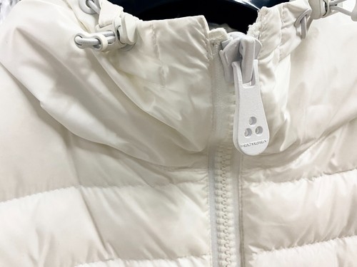 $469 NWT Peuterey Womens Lilys White Goose Down Hooded Light Jacket size 42 M - Picture 5 of 10