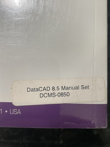 DataCAD 8.5 Manual Set Visual Reality Reference and User Manual Books Sealed - Afbeelding 7 van 7