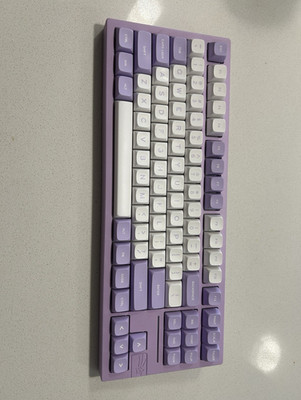 Epomaker x Feker Galaxy80 Purple and White Keyboard (missing bluetooth USB)