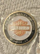 Bleu Bayou Monroe Louisiana Harley Davidson Oil Dip Dot Sealed Bag Collectible