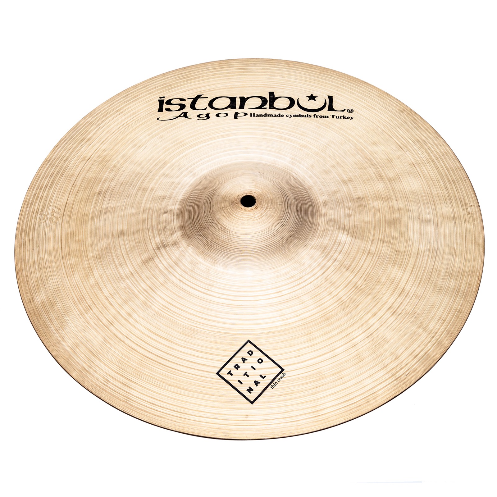 Istanbul 19"" Agop Traditional Thin Crash Cymbal ITHC19
