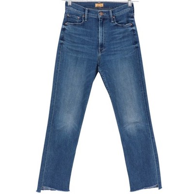 MOTHER High Waisted Rider Ankle Step Fray Jeans Over The Top Size 28 10864-2104