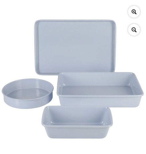 Martha Stewart Everyday Carbon Steel Bakeware (Set Of 4) Blue New - Picture 2 of 9