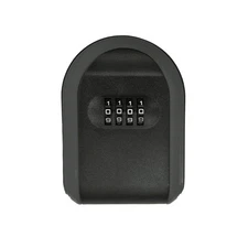Password Lock Door Key Storage Password Box Plastic Key Box Black