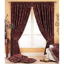 (TG. 90x90 (229x229cm)) Shiraz Curtain 90X90 Burg, Rosso, (229x229cm) - NUOVO