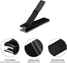 Nail Clippers Set, Ultra Sharp Sturdy Fingernail and Toenail Clipper Cutters ...