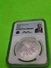 1887 CC Morgan Silver Dollar NGC MS70 ER Signed David Ryder 2023 FIJI Mint  .999