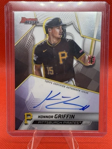 Konnor Griffin 2025 Bowman’s Best On Card Auto Prospect RC Pirates #B25-KG