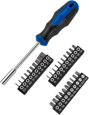 31-Piece 1/4 Inch Magnetic Bit Driver Set, Nut Driver with Phillips, Flat/Slotte