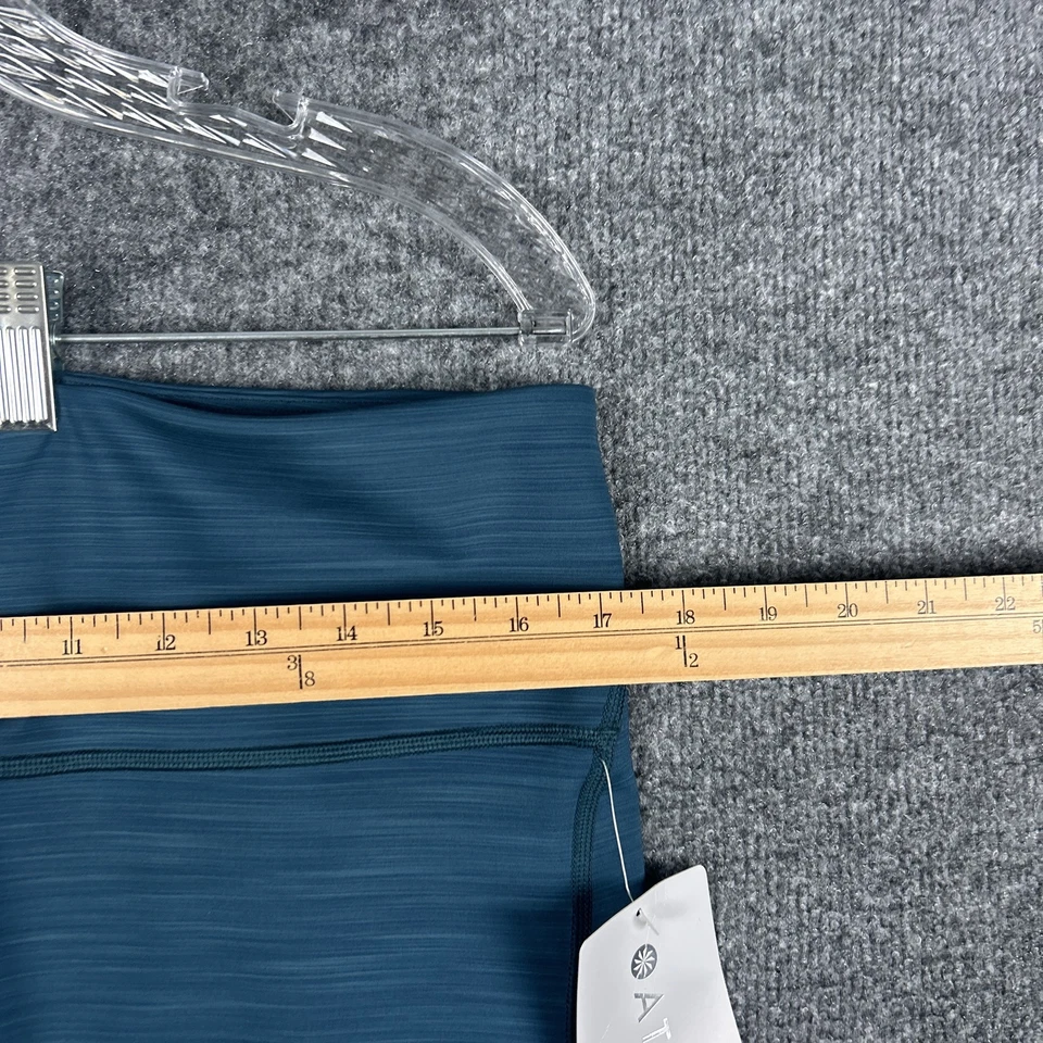 Leggings ajustados Athleta Ultimate Stash Pocket 7/8 para mujer 2X azules tiro alto yoga Foto 2 de 4