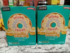 24ct The Original Donut Shop Vanilla Cream Puff Keurig K-Cup Coffee Pods