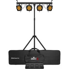 Chauvet DJ 4Bar Quad ILS RGBA LED Wash System with Footswitch ILS D-Fi USB