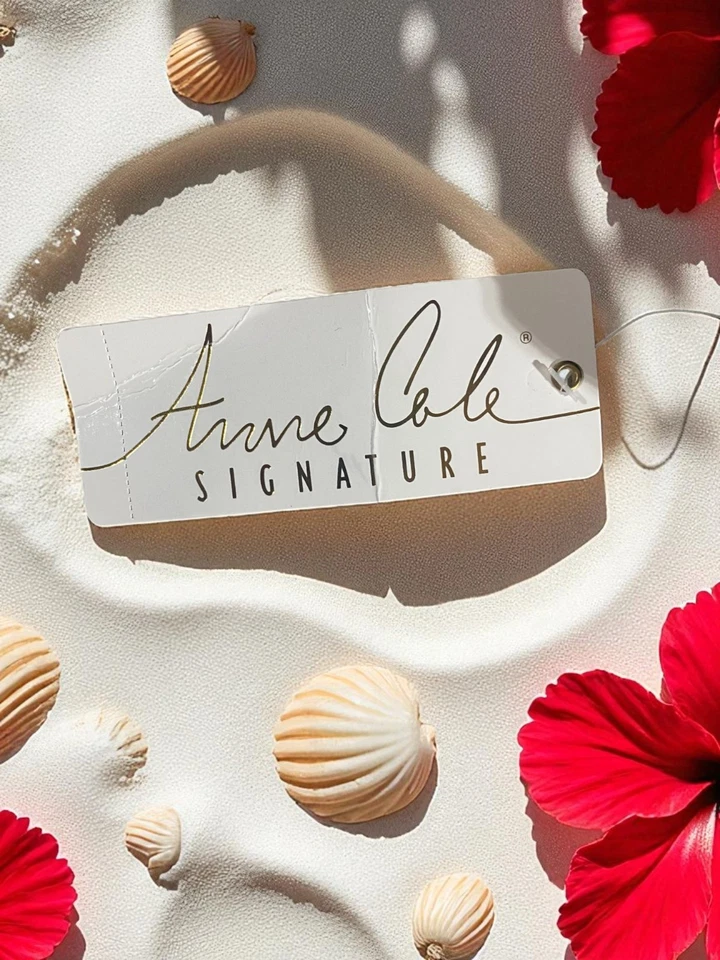 Anne Cole Black Strapless Swimsuit Women's Size 12 Black One Piece New With Tags - Image 3 of 4