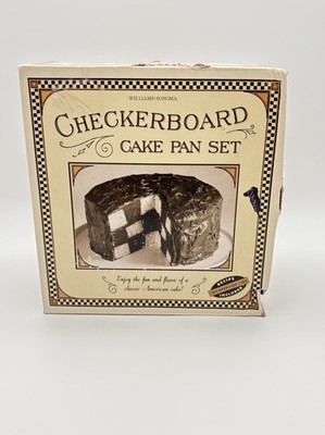 Williams and Sonoma Checkerboard Cake Pans Set of Three Baking Pans
