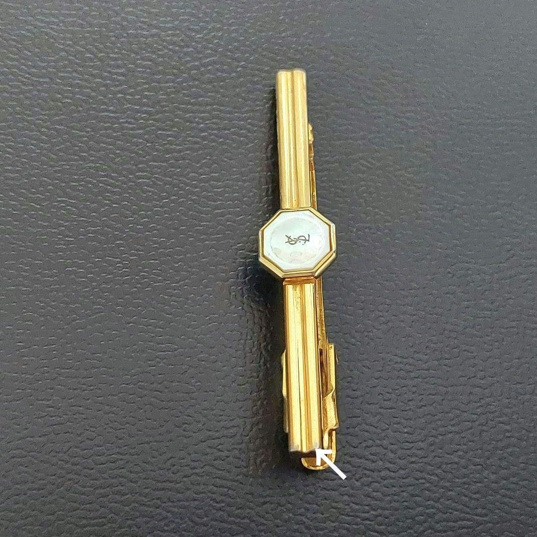 Yves Saint Laurent Ysl Cravatta Spilla Colore Oro Conchiglia Abbigliamento Formale Regalo Camicia di Lusso K