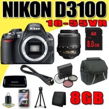 Nikon D3100 14.2MP Digital SLR Camera 18-55mm f/3.5-5.6 AF-S DX VR Nikkor Zoom