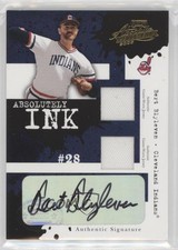 2005 Playoff Absolute Memorabilia Dual Relic Auto 33/50 Bert Blyleven HOF