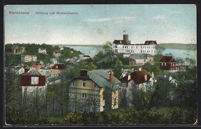 Hamburg-Blankenese, Süllberg vom Bismarckstein, Ansichtskarte 