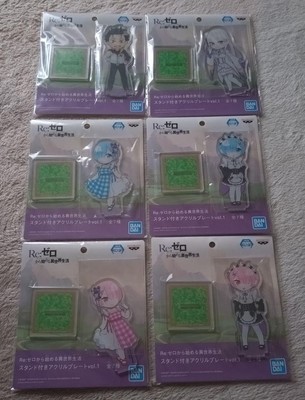 Re: ZERO Namco Limited Acrylic Plate Vol.1 Anime Character Animation