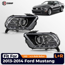 For 2013-2014 Ford Mustang HID/Xenon Headlight w/o Bulb w/o Ballast Left+ Right