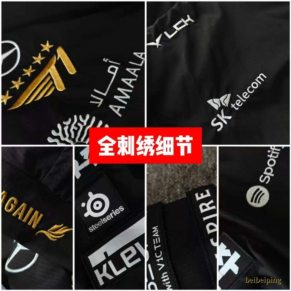 2025 T1 Team World Championship Black Jacket Faker Five Star Embroidered Jacket - Image 4 of 4