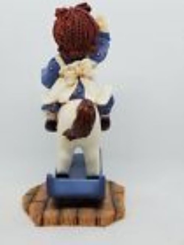 Statuina in resina Raggedy Ann su cavallo a dondolo #864862 La nostra amicizia porta alla felicità - Foto 3 di 6