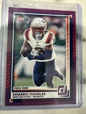 2025 Panini Donruss - Demario Douglas #199 Purple Press Proof