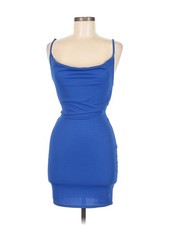 NWT PrettyLittleThing Women Blue Cocktail Dress 6