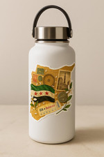 Syria Map Collage Vinyl Sticker – Laptop, Bottle & Phone Case Decal