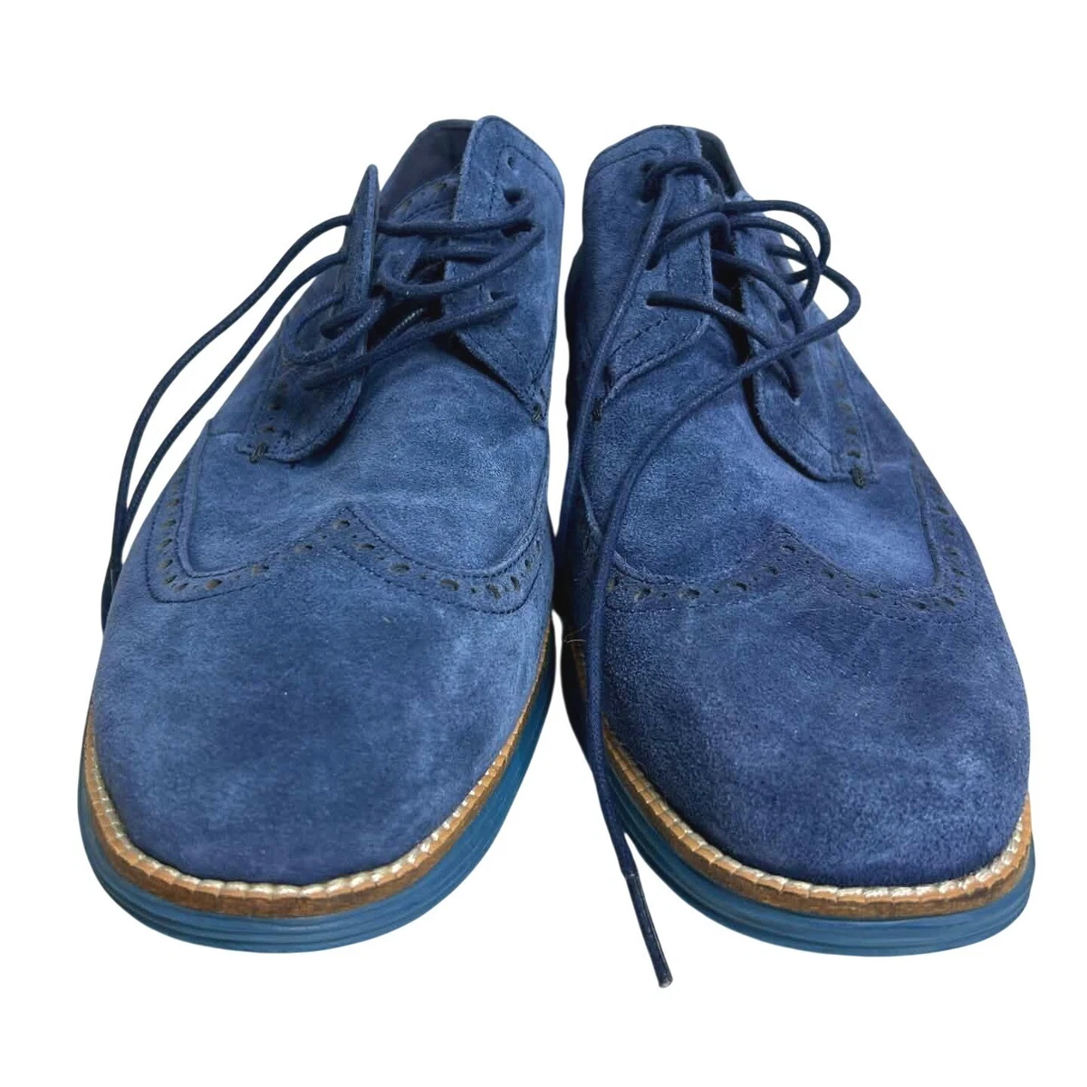 Cole Haan Oxford Blue Dress Shoes for Men for sale