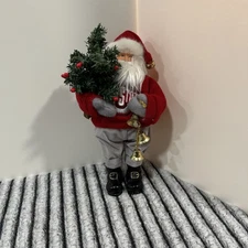 Ohio State Santa's Workshop Santa 10.5” Figure in Ohio State Sweatshirt