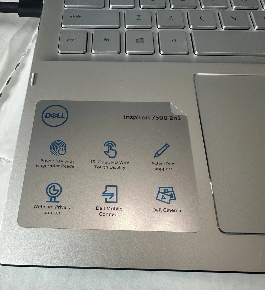 Laptop Dell Inspiron 7500 2n1 15.6" Pantalla Táctil-512Gb-Intel i5 1035G1-12Gb Ram Foto 2 de 4