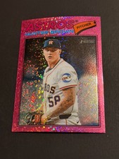 2026 Topps Heritage - Hunter Brown #170 Chrome Pink Sparkle Refractor