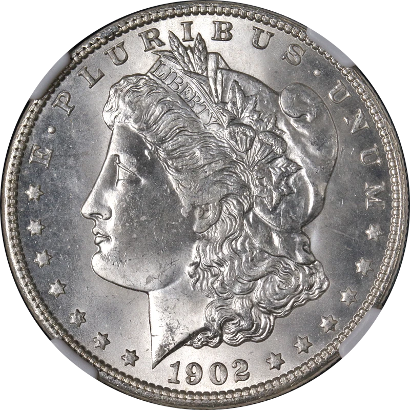 モルガンダラー 銀貨 1902 o NGC MS65 モルガンダラー 銀貨 1902 o NGC