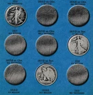 Whitman Album w/19 Different US Silver Walking Liberty Half Dollar Coins