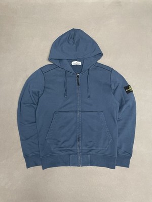 Stone Island Kapuzenjacke Zipper / Zip Hoodie - Gr.M   Dunkelblau   Original