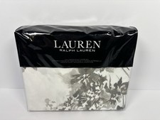 Ralph Lauren Flora Floral Full Queen Duvet Cover Shams Set Grey Multi Cotton