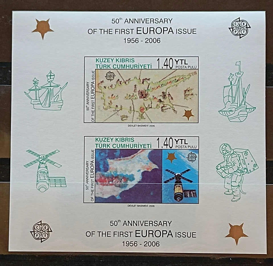 TURKEY 2006 EUROPA CEPT MNH Miniature sheet Non-perforated (HB sin dentar) - Imagen 2 de 2