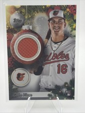 2025 Topps Holiday Baseball - Player Worn Patch - Coby Mayo RC Orioles # PR-CM