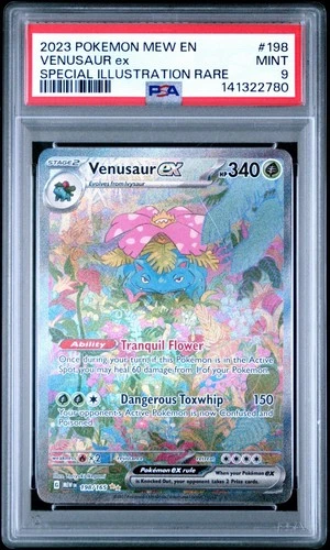2023 Pokemon Mew En Venusaur Ex Special Illustration Rare #198 PSA 9 Mint
