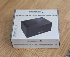 Sabrent USB Type-C 3.1 Dual Bay 2.5"/3.5" Hard Drive Docking Cloning Station